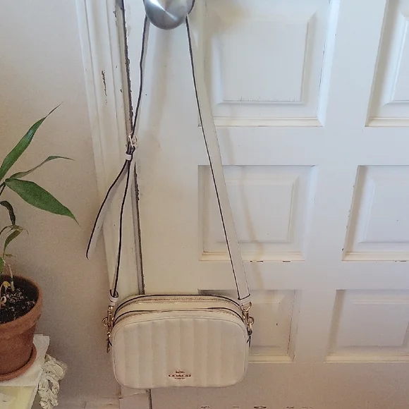 Coach Ivory Quilted Crossbody Bag - Picture 4 of 9
